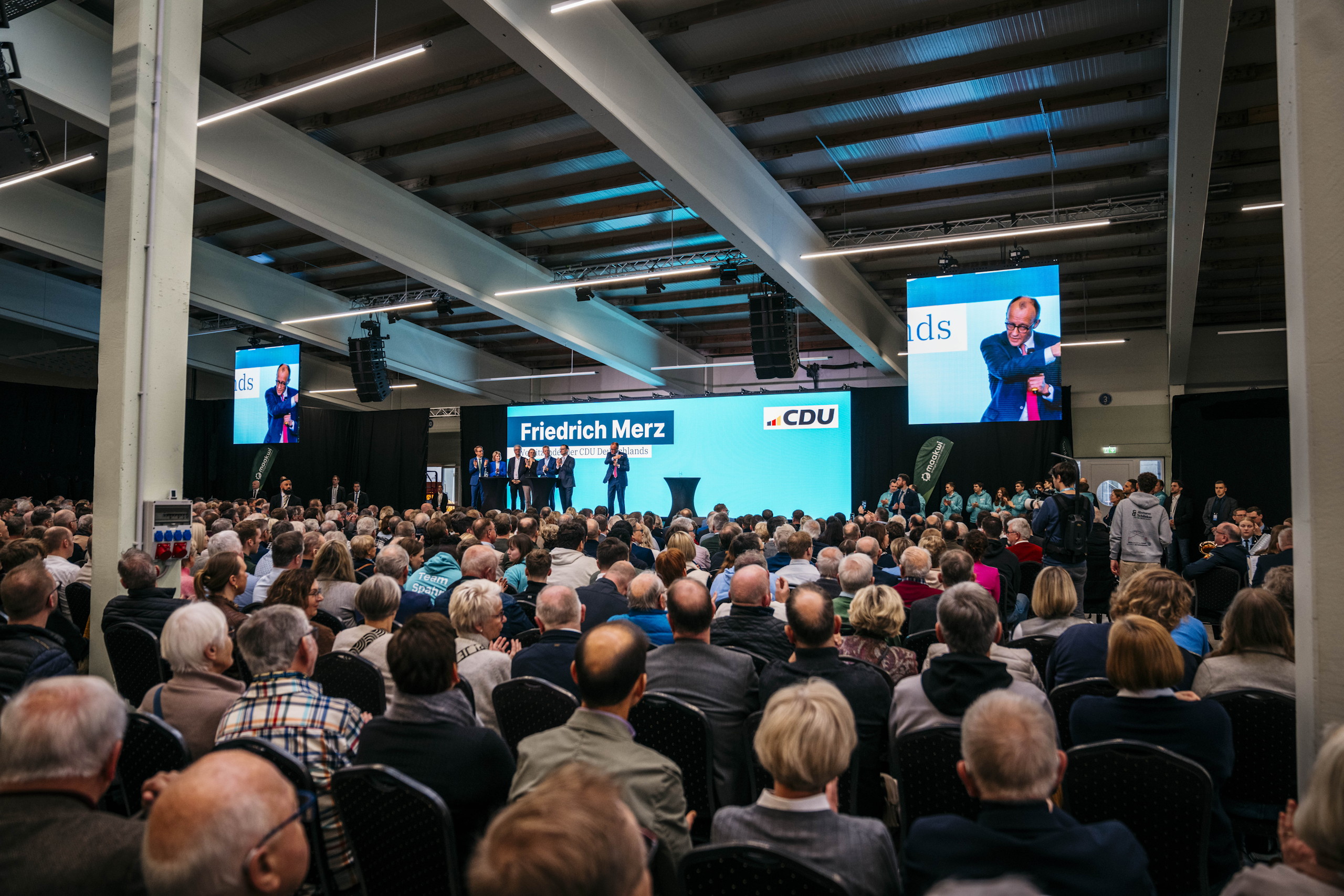 CDU Wahlkampfveranstaltung mit Friedrich Merz in Heek