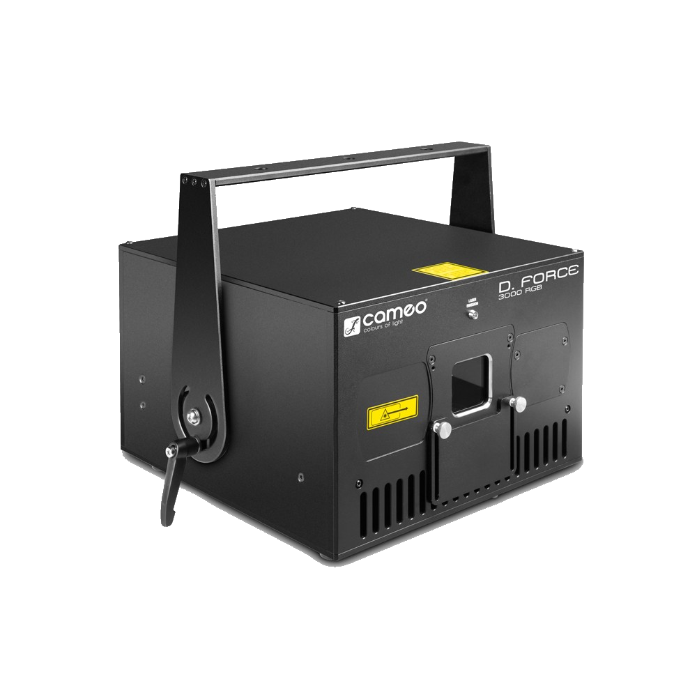 Showlaser Cameo D-Force mit 3 oder 5 Watt für Veranstaltungen.